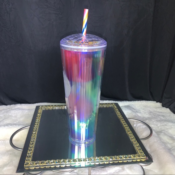 Starbucks Multi Colored Rainbow Kaleidoscope Dome Cup Tumbler 24oz Venti 2020 - Picture 9 of 15